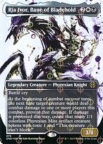 Ria Ivor, Bane of Bladehold (ONE-475) - rare: (Showcase) (Borderless) - Foil