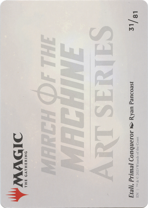 Etali, Primal Conqueror // Etali, Primal Conqueror (AMOM-031) - common (Borderless) - Foil