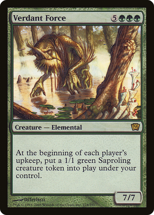 Verdant Force (9ED-278★) - rare - Foil