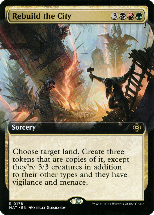 Rebuild the City (MAT-178) - rare: (Extended Art) - Foil