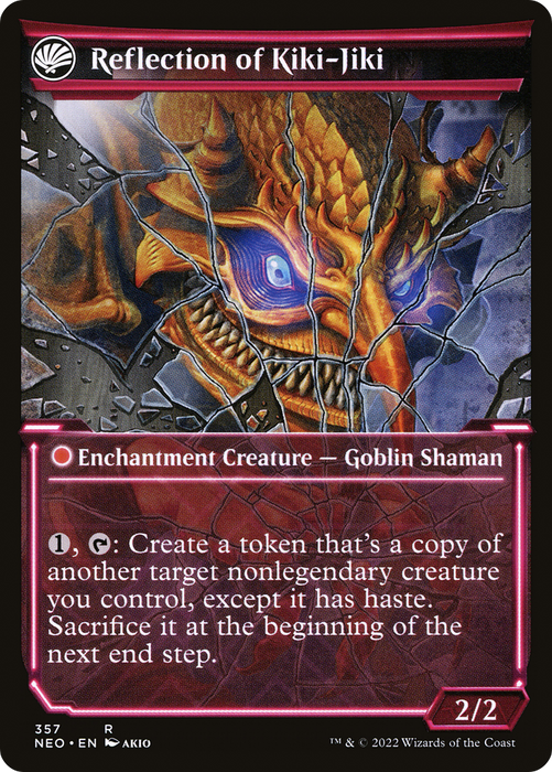 Fable of the Mirror-Breaker // Reflection of Kiki-Jiki (NEO-357) - rare: (Showcase, fandfc) - Foil