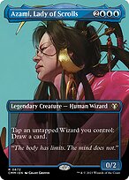 Azami, Lady of Scrolls (CMM-672) - rare (Borderless) - Foil
