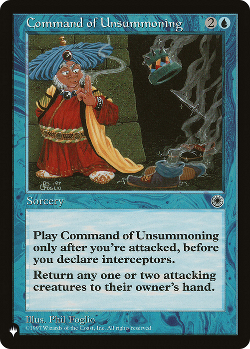 Command of Unsummoning (LIST-POR-48) - uncommon