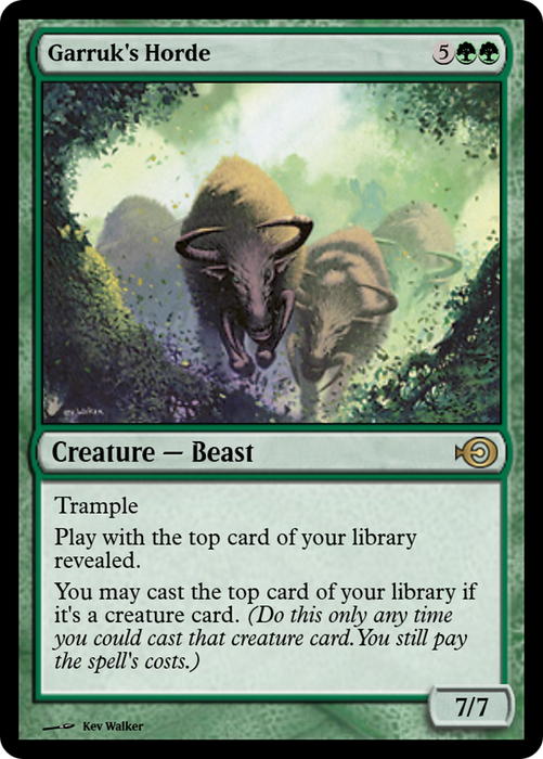 Garruk's Horde (PRM-41636) - rare - Foil