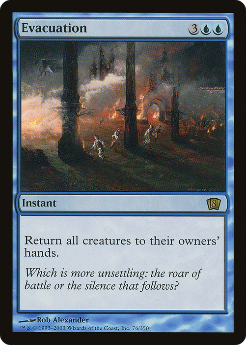 Evacuation (8ED-76★) - rare - Foil