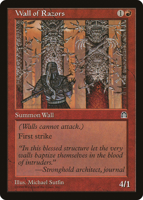 Wall of Razors (STH-100) - uncommon