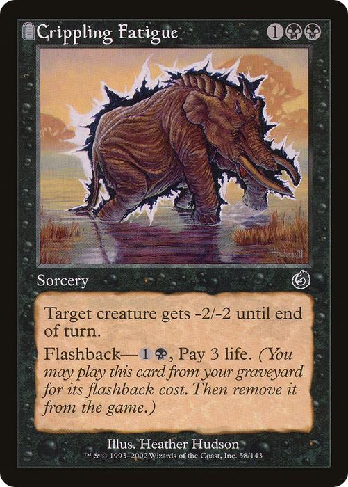 Crippling Fatigue (TOR-058) - common: (tombstone) - Foil