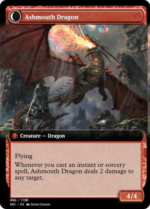 Smoldering Egg // Ashmouth Dragon (PRM-94012) - rare