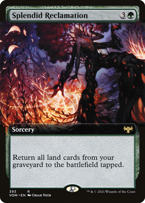 Splendid Reclamation (VOW-393) - rare: (Extended Art) - Foil