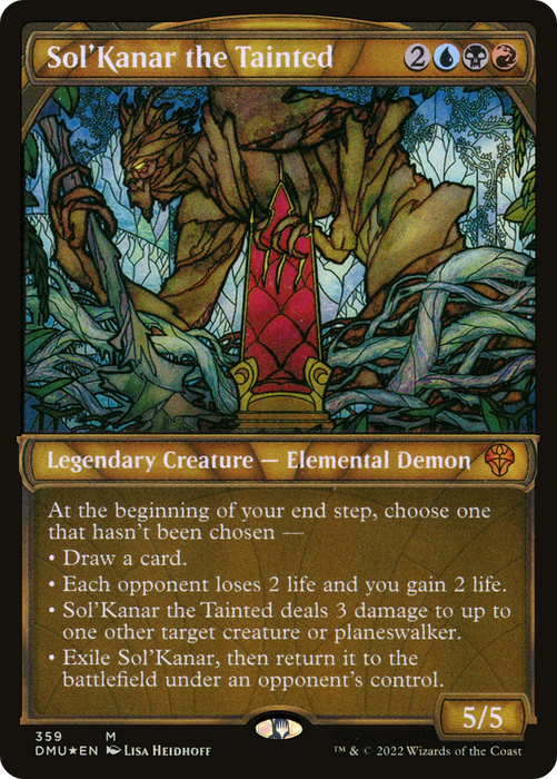 Sol'Kanar the Tainted (DMU-359) - mythic: (Showcase) - Foil