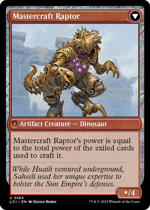 Saheeli's Lattice // Mastercraft Raptor (LCI-164) - uncommon - Foil