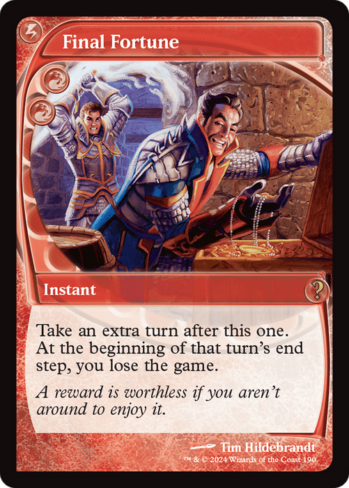 Final Fortune (MB2-190) - rare