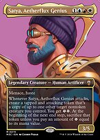Satya, Aetherflux Genius (M3C-015) - mythic (Borderless) - Foil