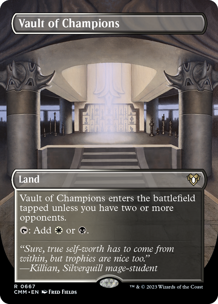 Vault of Champions (CMM-667) - rare (Borderless) - Foil