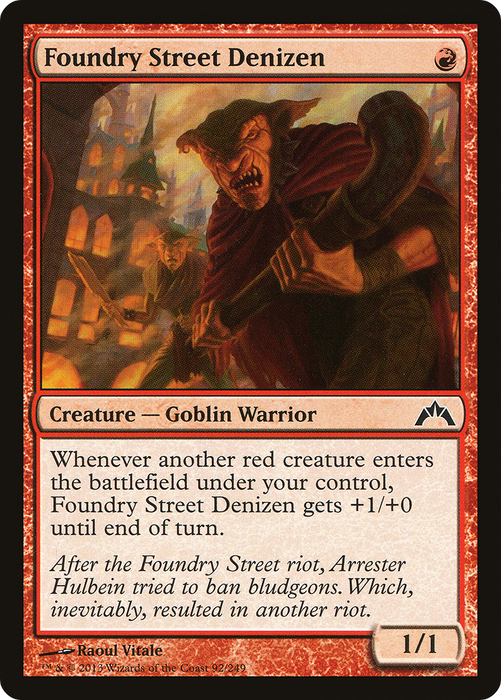 Foundry Street Denizen (GTC-092) - common - Foil