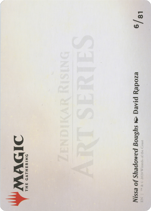 Nissa of Shadowed Boughs // Nissa of Shadowed Boughs (AZNR-006) - common (Borderless)