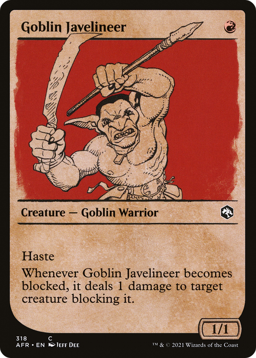 Goblin Javelineer (AFR-318) - common: (Showcase)