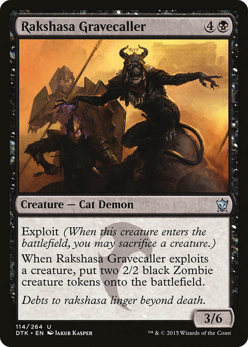 Rakshasa Gravecaller (DTK-114) - uncommon - Foil