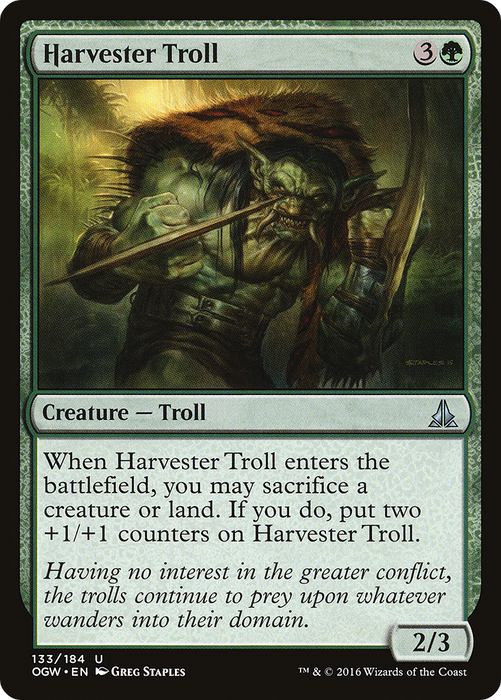 Harvester Troll (OGW-133) - uncommon - Foil