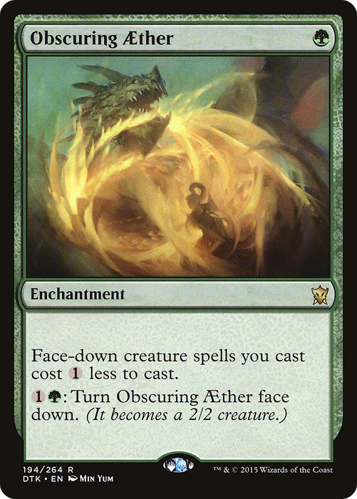 Obscuring Aether (DTK-194) - rare - Foil