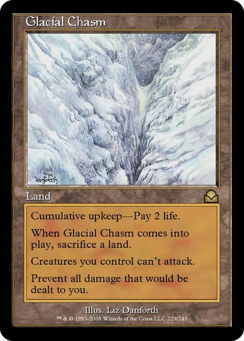 Glacial Chasm (ME2-229) - rare - Foil