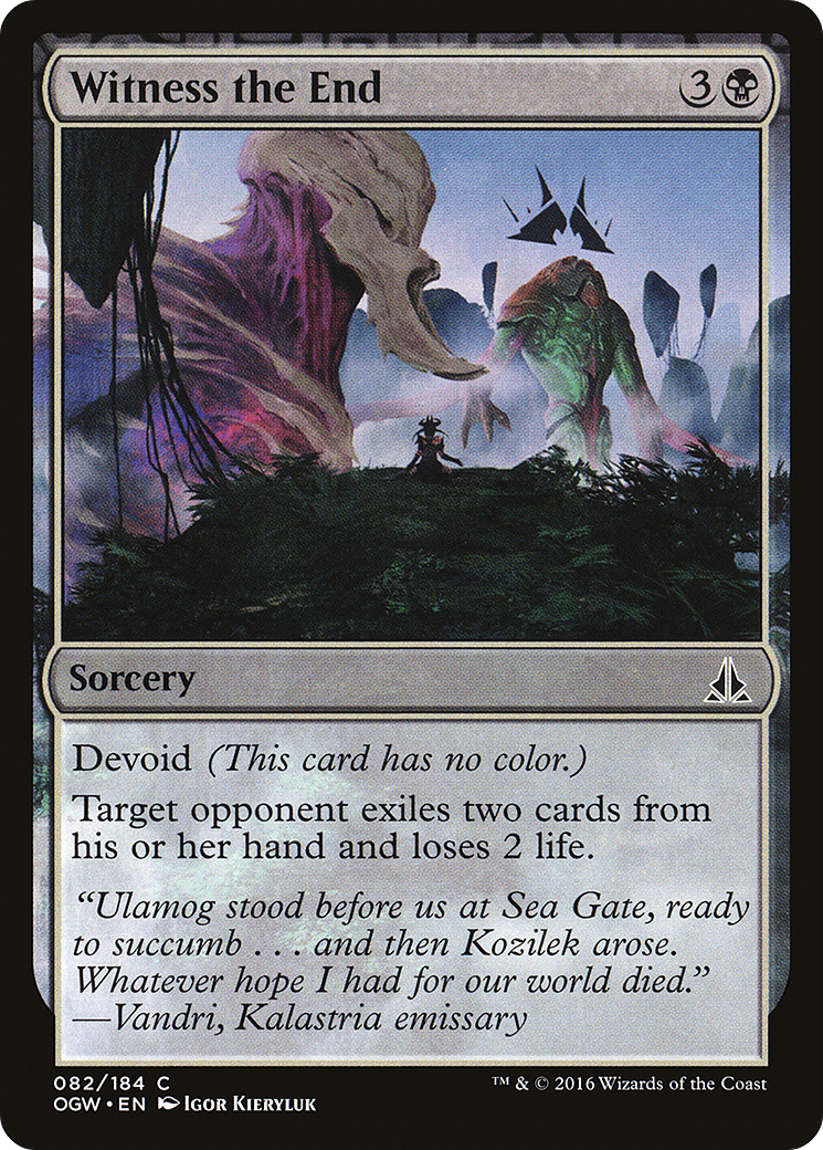 Witness the End (OGW-082) - common: (devoid) - Foil