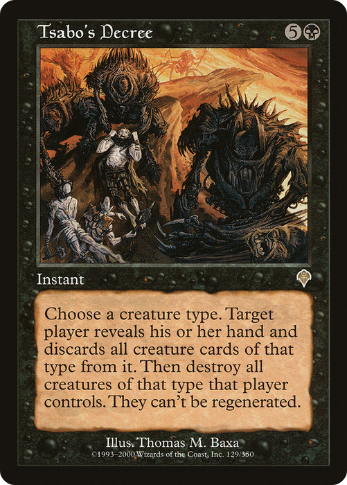 Tsabo's Decree (INV-129) - rare - Foil