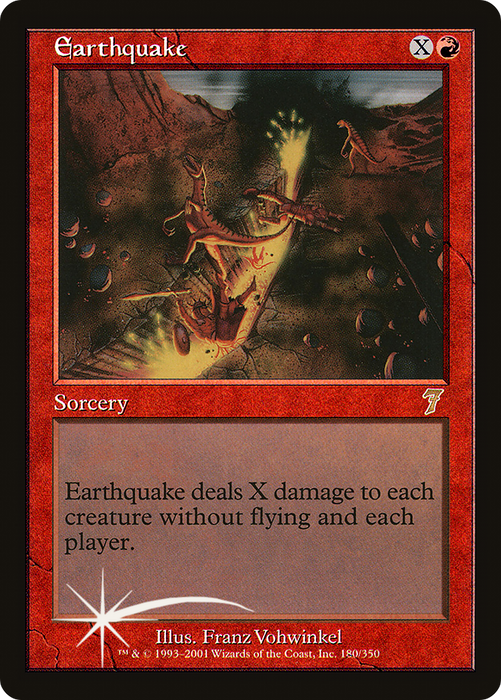 Earthquake (7ED-180★) - rare - Foil