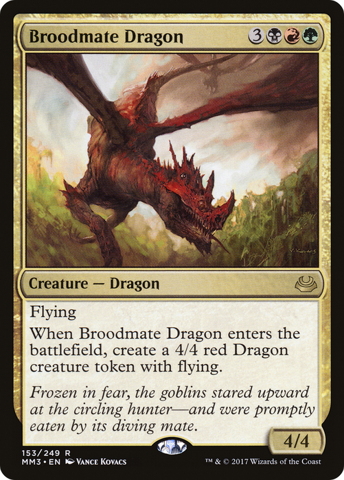 Broodmate Dragon (MM3-153) - rare - Foil