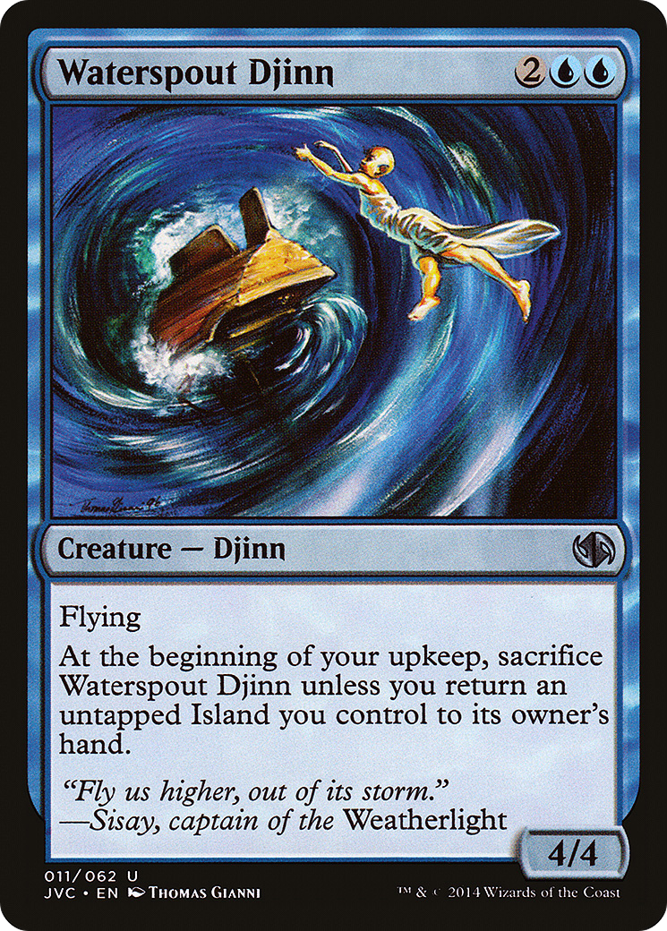 Waterspout Djinn (DD3-011) - uncommon