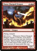 Mana-Charged Dragon (CMD-129) - rare