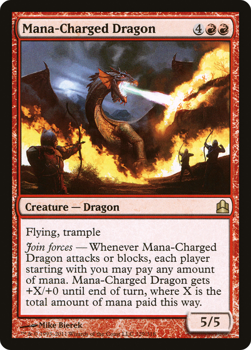 Mana-Charged Dragon (CMD-129) - rare