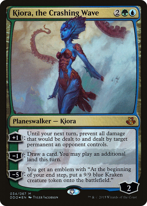 Kiora, the Crashing Wave (DDO-034) - mythic - Foil