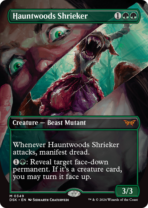 Hauntwoods Shrieker (DSK-349) - mythic (Borderless) - Foil
