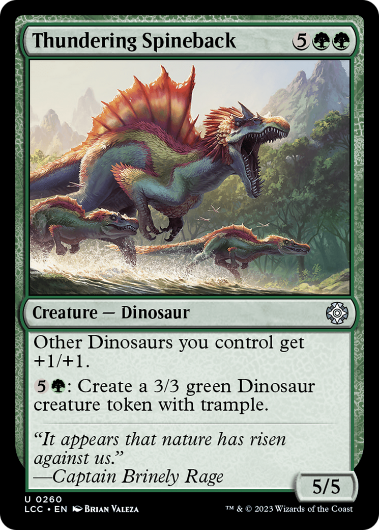 Thundering Spineback (LCC-260) - uncommon