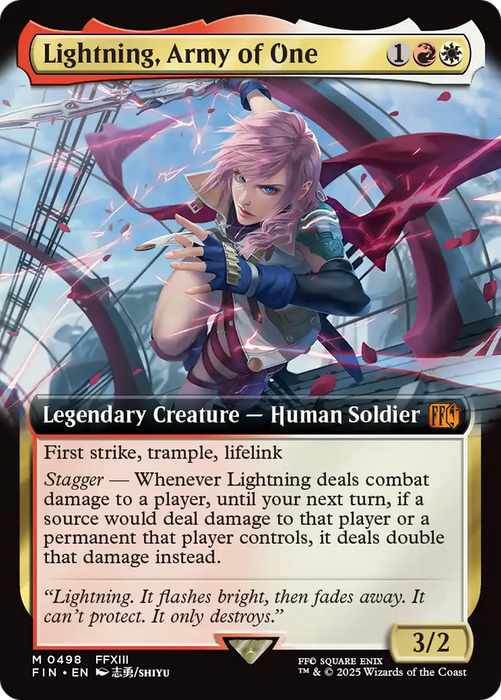 Lightning, Army of One (FIN-498) - mythic: (Extended Art) - Foil