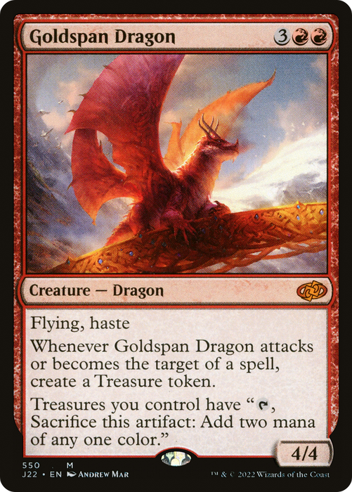 Goldspan Dragon (J22-550) - mythic