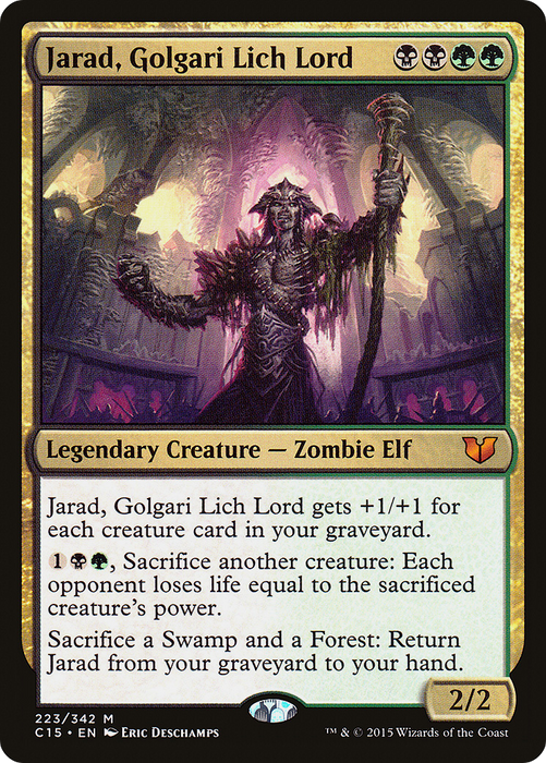 Jarad, Golgari Lich Lord (C15-223) - mythic