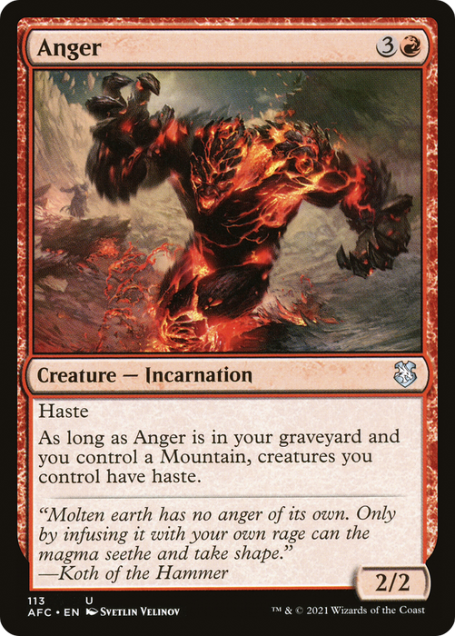 Anger (AFC-113) - uncommon