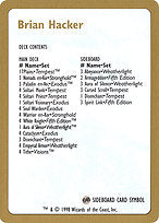 Brian Hacker Decklist (WCD-BH0B) - common
