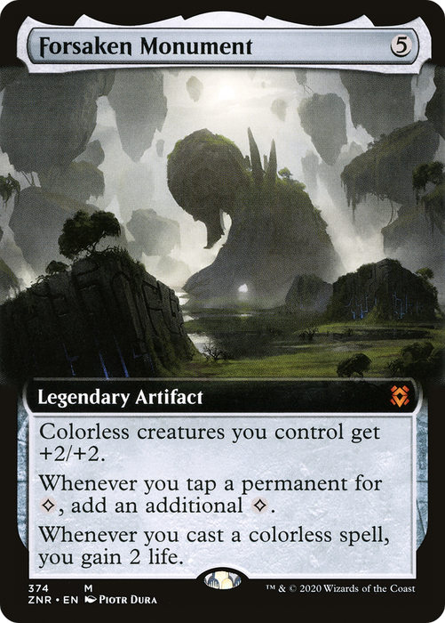 Forsaken Monument (ZNR-374) - mythic: (Extended Art) - Foil