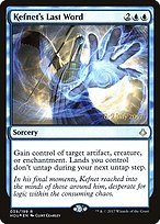 Kefnet's Last Word (PRE-39S) - rare - Foil
