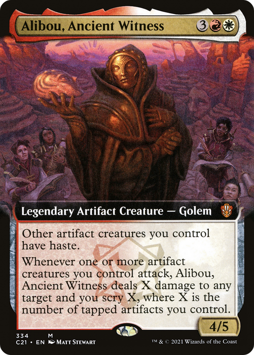Alibou, Ancient Witness (C21-334) - mythic: (Extended Art)