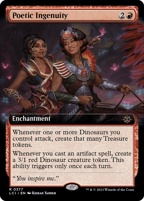 Poetic Ingenuity (LCI-377) - rare: (Extended Art) - Foil
