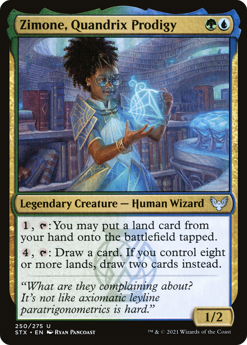 Zimone, Quandrix Prodigy (STX-250) - uncommon - Foil