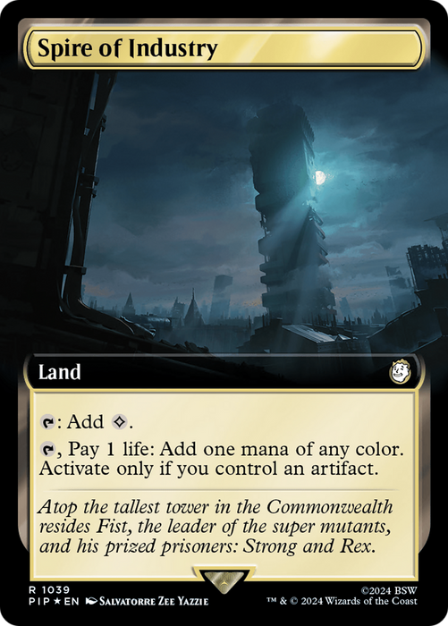 Spire of Industry (PIP-1039) - rare: (Extended Art) - Foil
