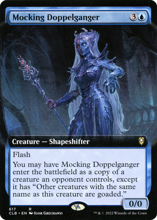 Mocking Doppelganger (CLB-617) - rare: (Extended Art)