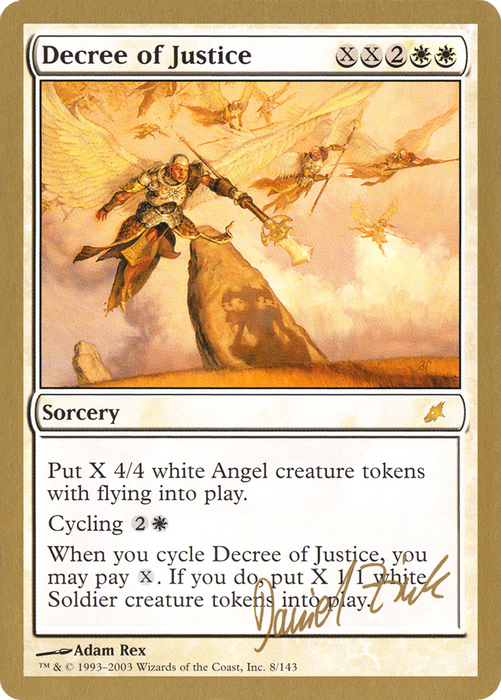 Decree of Justice (WCD-DZ8) - rare