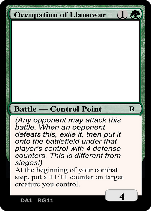 Occupation of Llanowar (UNK-RG11) - rare