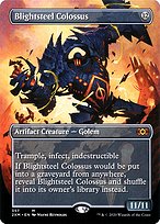 Blightsteel Colossus (2XM-357) - mythic (Borderless)